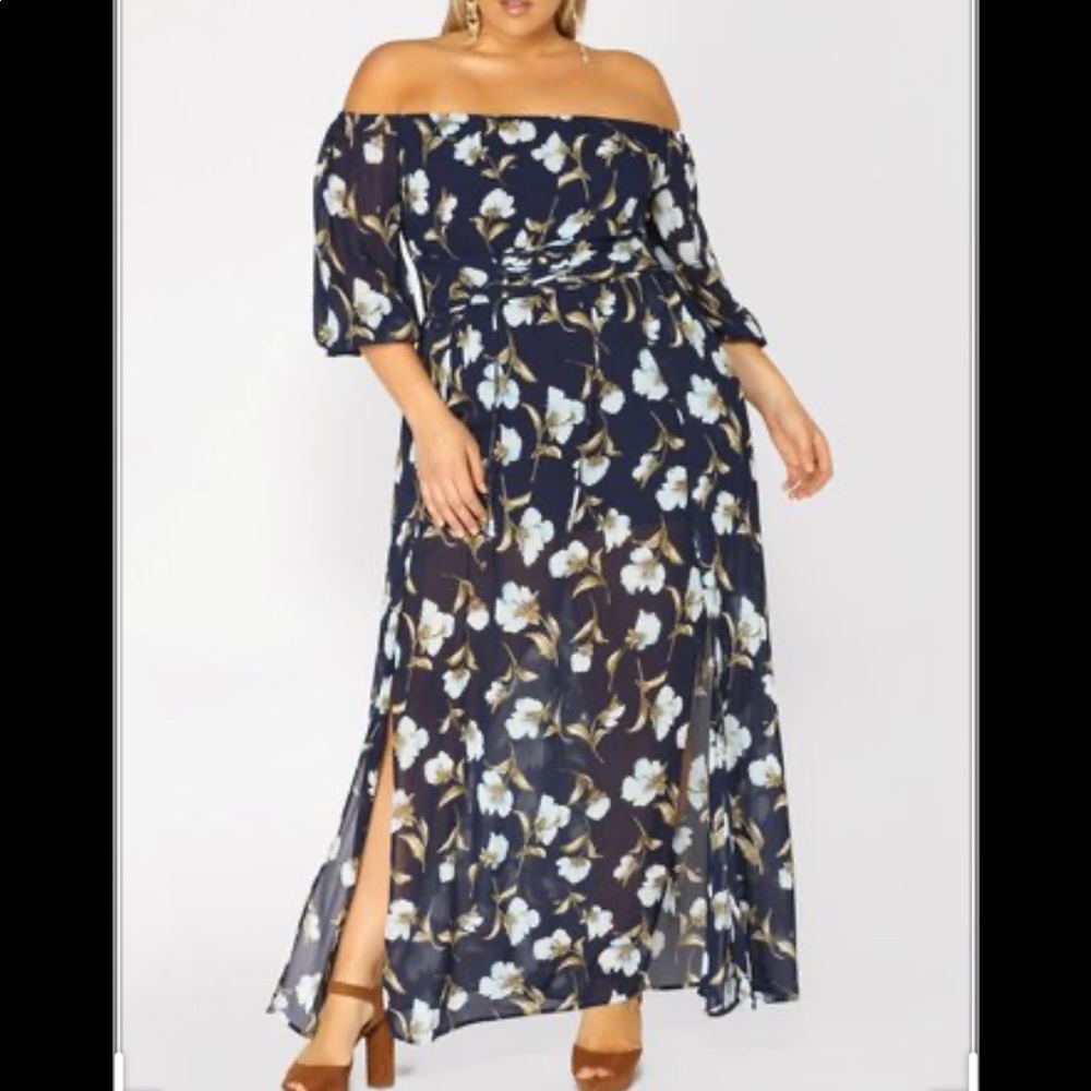 Fashion Nova Floral Maxi Dress